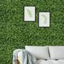 Imagem de Kit 8 Placas Painel Jardim Vertical Buchinho Grama Artificial Sintético Folhagem 40x60 Muro Inglês