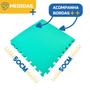 Imagem de Kit 8 Placas Tatame Tapete Tapetinho Piso Em EVA Grosso Medidas De 50X50X1cm (10mm Espessura) Diversas cores Emborrachado Infantil Yoga Atividades