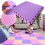 Imagem de Kit 8 Placas Tatame Tapete Tapetinho Piso Em EVA Grosso Medidas De 50X50X1cm (10mm Espessura) Diversas cores Emborrachado Infantil Yoga Atividades