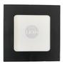 Imagem de Kit 8 Plafon Quadrado Embutir 6w Preto 12x12 Branco Frio 6500K