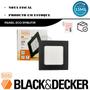Imagem de Kit 8 Plafon Quadrado Embutir 6w Preto 12x12 Branco Frio 6500K