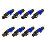 Imagem de Kit 8 Plug Speakon Macho Conector Com Trava 4 Pinos ul