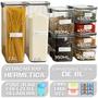 Imagem de Kit 8 Potes Herméticos 2 Potes 2,15L 2 Potes 950ml 4 POTES 450ml Com Trava Reforçada 
