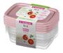 Imagem de Kit 8 Potes Para Alimentos Retangular 280 ML Transparente