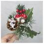 Imagem de Kit 8 Ramos Cogumelo Decoração Natal Artificial Com Detalhes