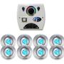 Imagem de Kit 8 Refletor Hiper Led Rgb 9W Com Comando Four Fix Wi-Fi
