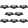 Imagem de Kit 8 Spot Authentic LED Quadrado de Embutir Avant Amarelo com Corpo Preto Fosco 5w 3000k - Cód 865051371