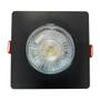 Imagem de Kit 8 Spot Authentic LED Quadrado de Embutir Avant Amarelo com Corpo Preto Fosco 5w 3000k - Cód 865051371