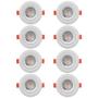 Imagem de kit 8 Spot Led Embutir 5w Redondo 6500k branco frio Vany*