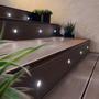 Imagem de Kit 8 Spot Slim De Embutido Led Escada Preto1W 3000K Ace26