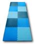 Imagem de Kit 8 Tatames Tapetes Eva 50 X 50 X 1cm 10mm Tons de Azul Infantil Bebê Academia