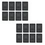 Imagem de Kit 8 Tomadas Duplas 10a + 8 Tomadas Duplas 20a Preto - Fame