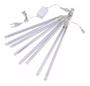 Imagem de Kit 8 Tubo 50cm Snow Led Bivolt Chuva Meteoro Cascata Pisca