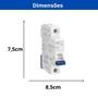 Imagem de Kit 8 unid - disjuntor mono 10a curva c