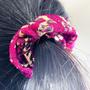 Imagem de Kit 8 unidades de Rabico de cabelo animal print brilho lurex chamativo feminino
