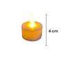 Imagem de Kit 8 Velas De Led Simples com Chama Oscilante 4cm