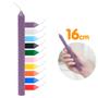 Imagem de Kit 8 Velas Palito Coloridas 16cm 15g 100% Parafina - Envio Rápido