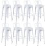 Imagem de KIT - 8 x banquetas altas Iron Tolix com encosto - 76 cm -