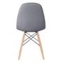 Imagem de KIT - 8 x cadeiras estofadas Eames Eiffel Botonê - Base de madeira clara