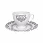 Imagem de Kit 8 Xícaras Cafézinho Soleil Henna Oxford Porcelana Estampada 75ml