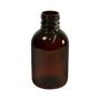 Imagem de Kit 80 Frasco Pet De 100ml Âmbar Com Tampa Lacre R24 Branca