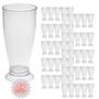 Imagem de Kit 84 Copos Mini Tulipa Acrílico Transparente 220ml Chopp
