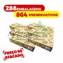 Imagem de Kit 864 Preservativo Lubrificado Camisinha Blowtex Caixa (3x288)