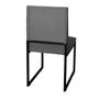 Imagem de Kit 9 Cadeira Para Sala de Jantar Trendy Base Metálica Preto material sintético Cinza - Móveis Mafer