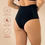 Imagem de Kit 9 Calcinha Alta Elástico Lateral Modelador Segura Culote