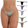 Imagem de Kit 9 Calcinha Tanga Feminina Microfibra Com Regulagem Lateral Fio Dental Conforto Adulto