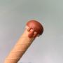 Imagem de Kit 9 canetas formato de casquinha de sorvete divertidas papelaria fofa