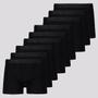 Imagem de Kit 9 Cuecas Boxer Lupo Elastic Soft Preta