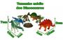 Imagem de Kit 9 Dinossauro Animais Selvagens Borracha Brinquedo Infantil