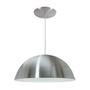 Imagem de Kit 9 Luminária Pendente Meia Lua 34cm Com Interior Branco Brilho Com Fiação 110/220v
