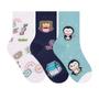 Imagem de Kit 9 Pares De Meias Infantil Unissex Sortidas Algodão Selene 2451