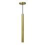 Imagem de Kit 9 Pendente Luminária Tubo Dourado 50 Cm + Lâmpada LED Branco Quente