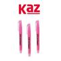 Imagem de Kit 9 Pincel Marca Texto Neon Kaz Canetinha Ponta Chanfrada Cores Variadas