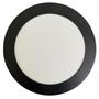 Imagem de Kit 9 Plafon Redondo Embutir 12w Preto Branco Frio 6500K