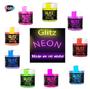 Imagem de Kit 9 Pós Glitz Cores Neon Brilha Na Luz Negra Para Decorar Fab! Para Decoração, Doces, Bolos