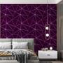 Imagem de Kit 9 Rolos Papel De Parede Adesivo Zara Roxo Dark 3,0M