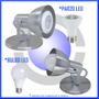 Imagem de Kit 9 Spot Direcional Sobrepor Teto Parede Loja Articulado Aluminio com Base p Lampada LED Bulbo E27