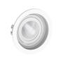 Imagem de Kit 9 Spot Embutir Redondo Recuado Par20 Branco + Lâmpada Led 4,8w 2700k
