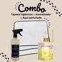 Imagem de Kit 9 Tapetes Higiênicos Pet + Água perfumada 500ml + Difusor de Ambiente c/Varetas 250ml Champanhe