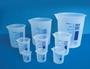 Imagem de Kit 9 Un Copos Becker De 50ml A 4000ml, Graduados, em Polipropileno Atóxico (PP), Marca Nalgon