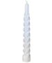 Imagem de Kit 9 Vela Espiral Natalina Decoração Branco Torcida De 20cm