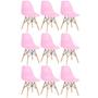 Imagem de KIT - 9 x cadeiras Charles Eames Eiffel DSW - Base de madeira clara