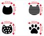 Imagem de Kit 90 adesivos de parede, gatinhos e patinhas, decoração, pet shop
