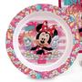 Imagem de Kit A Hora Da Papinha Minnie Com babador Porta Migalhas Resistente E Atóxico Baby Go - 01293