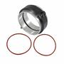 Imagem de Kit Abraçadeira V-Band com Flanges Aluminio 4" - Cód.11628