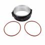 Imagem de Kit Abraçadeira V-Band com Flanges Aluminio 4" - Cód.11628